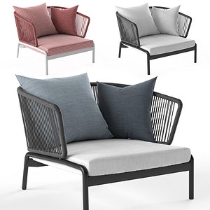 Roda Spool Armchair 3D model
