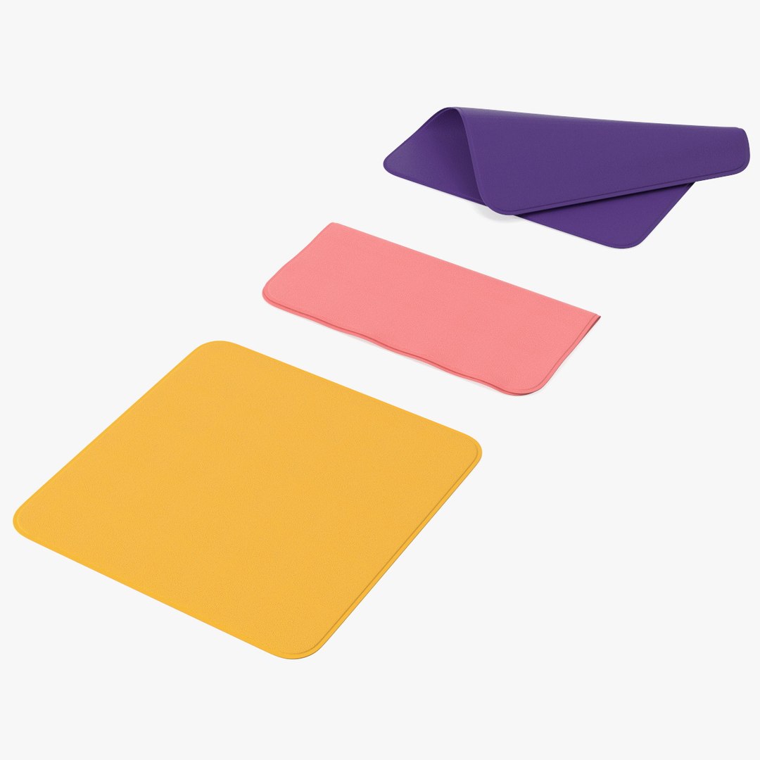 Polishing Cloth Set 3D model preview