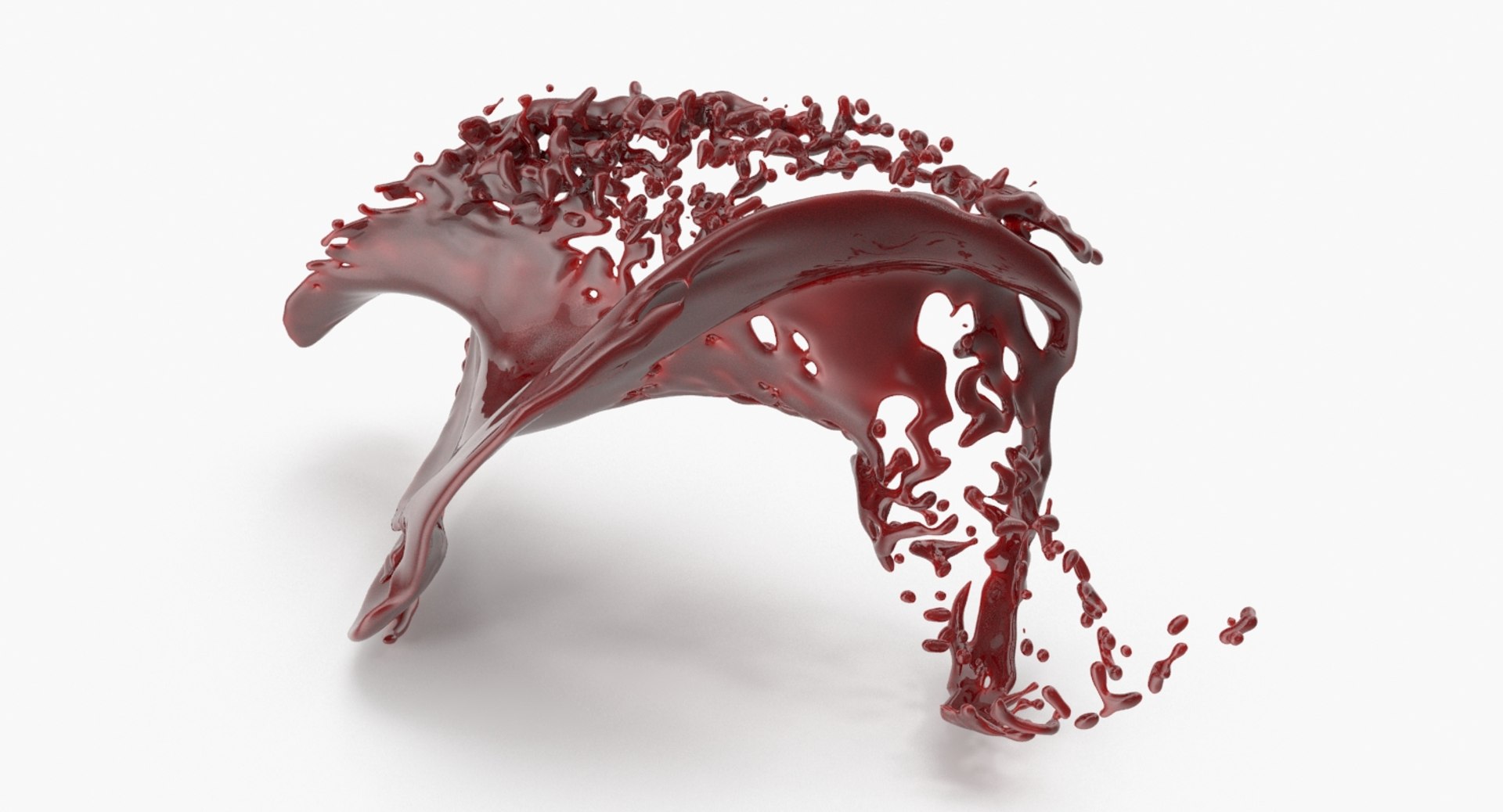 Realistic Blood Splash 3D Model - TurboSquid 1210182