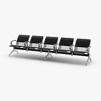 Airport Row of Chairs 01