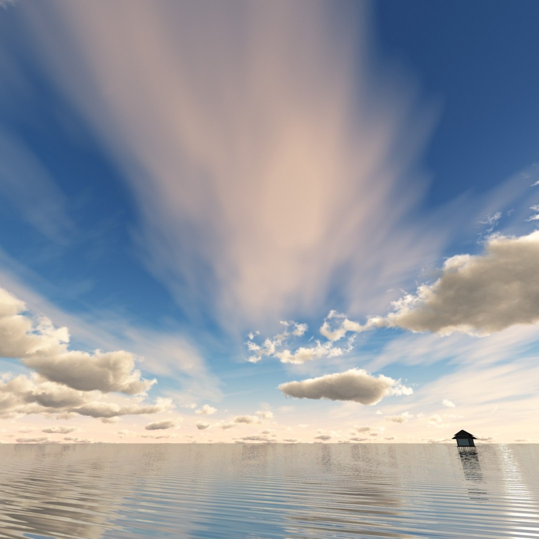 3d model sky clouds