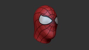 3D spiderman mask - marvel model