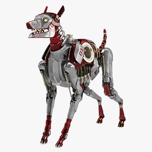 Futuristic Robotic Dog Concept 3D model