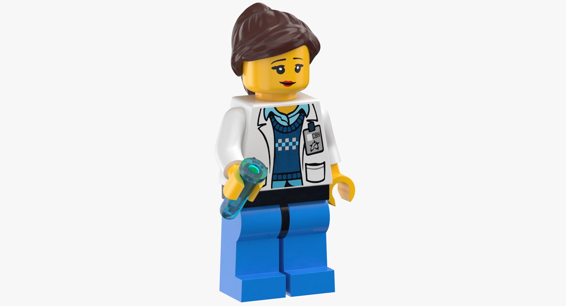 Lego Woman Scientist Model TurboSquid 1344349