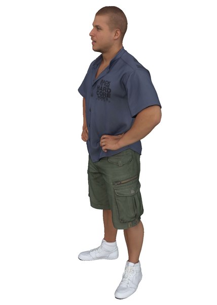 scanned people man clothes 3D model