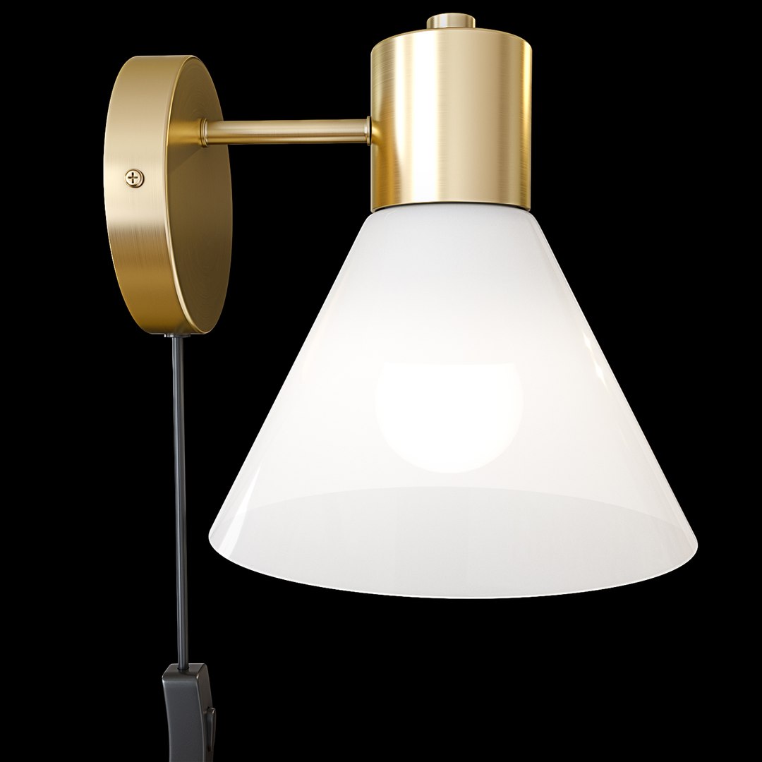 Wall Lamp IKEA FLUGBO FLUGBU Model TurboSquid 1850720