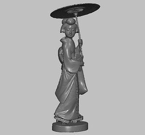 Geicha Japan Ivory Figurine
