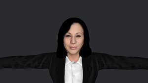 3D Kamala Harris-V2  Hyper Realistic Full Body Fully Rigged 3D Character