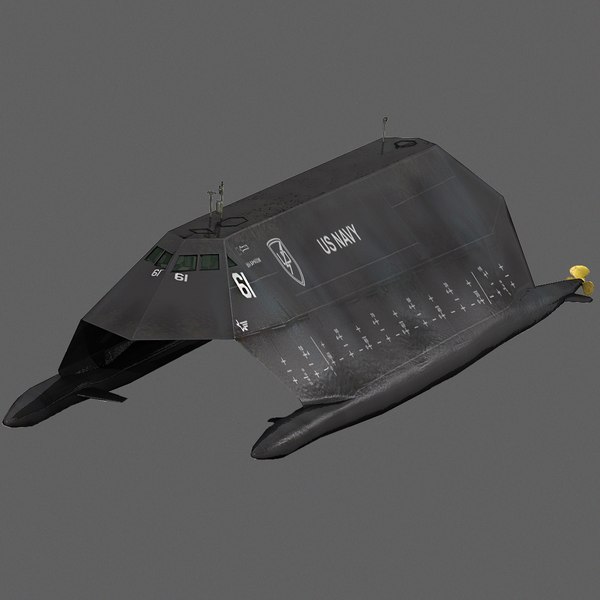 3ds Max Navy Stealth Ship Sea Shadow