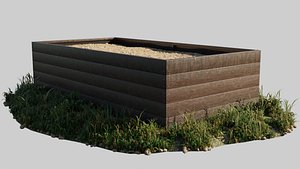 Raised Garden Bed 3D model