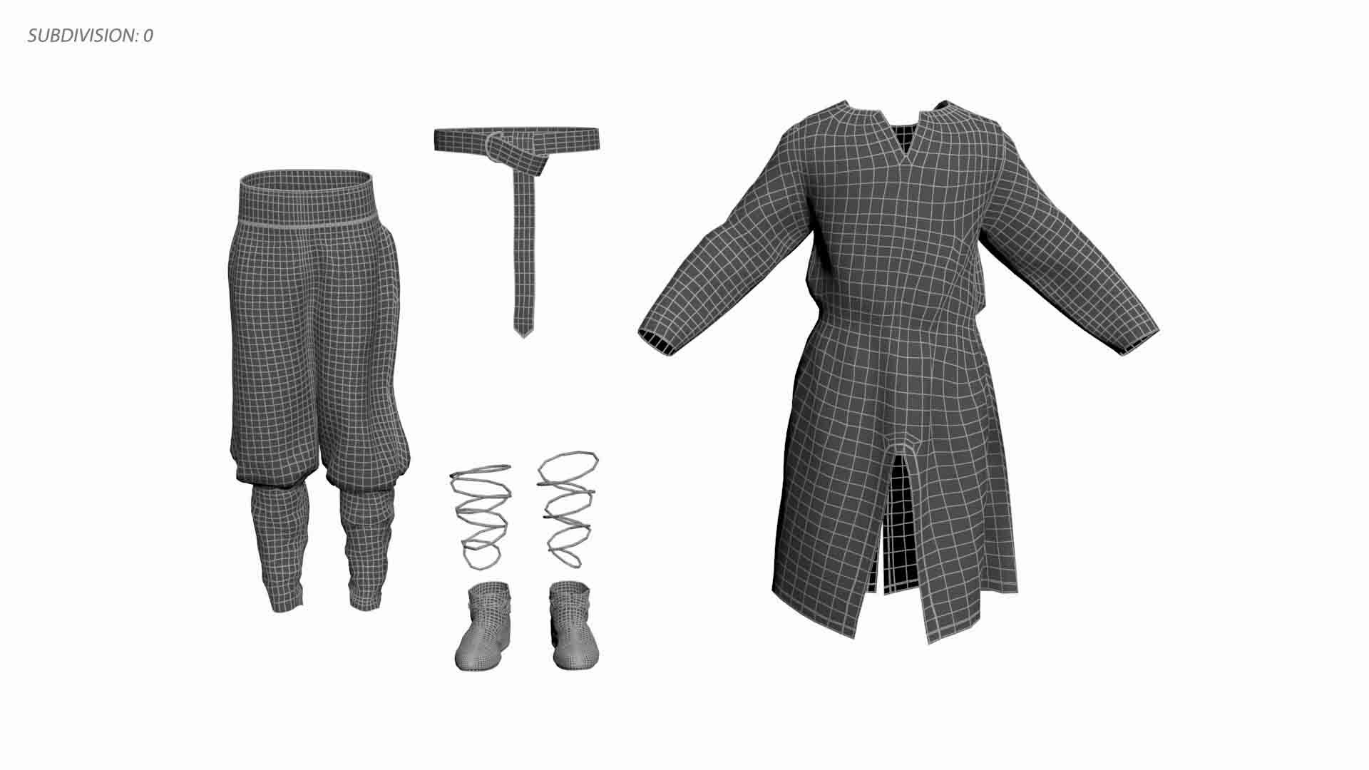 Viking Tunic Uniform 3D Model - TurboSquid 2188484