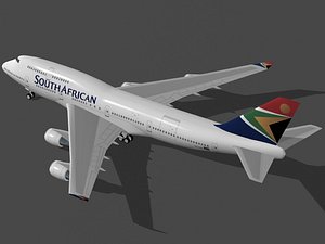 Boeing 747-400 South African
