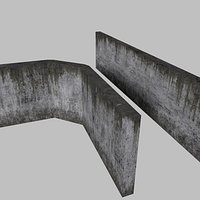 Large Concrete Walls - Bent and Straight