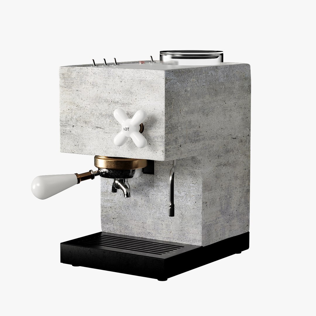 3D Anza Concrete Espresso Machines Model - TurboSquid 1422934