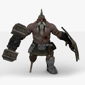 Warrior Rigged 3D model
