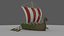 Stilisiertes Longboat