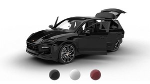 Porsche Cayenne Black Edition HQ 2025 3d model 3D