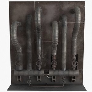 3D Industrial Pipes