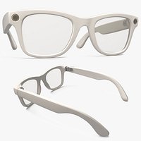 AI Camera Smart Glasses Wearable Electronics Beige