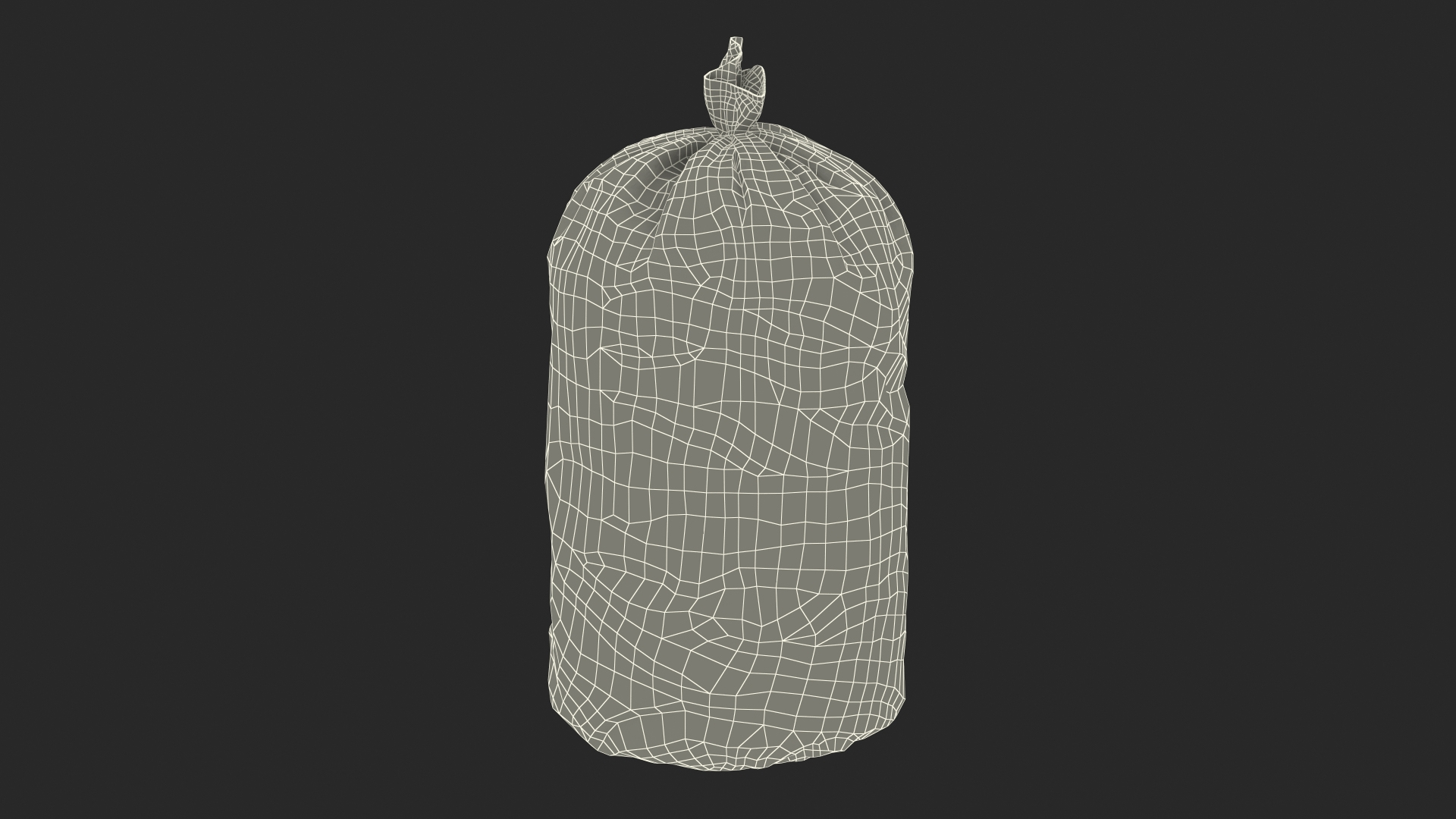 Tied Closed Blue Rubbish Bag Small 3D model - TurboSquid 1839931