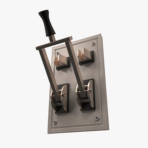 3D double electric knife switch