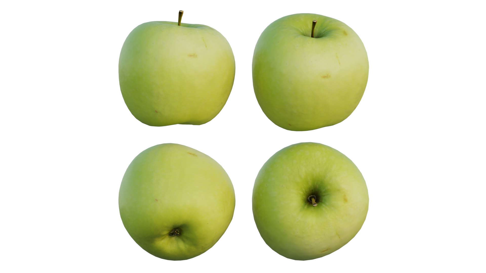 3D Granny Smith apple https://p.turbosquid.com/ts-thumb/9s/MetTmJ/RM/8_interactivelightmix/png/1659741753/1920x1080/fit_q87/354d310219fbb5139e40b959b55c896703335bac/8_interactivelightmix.jpg
