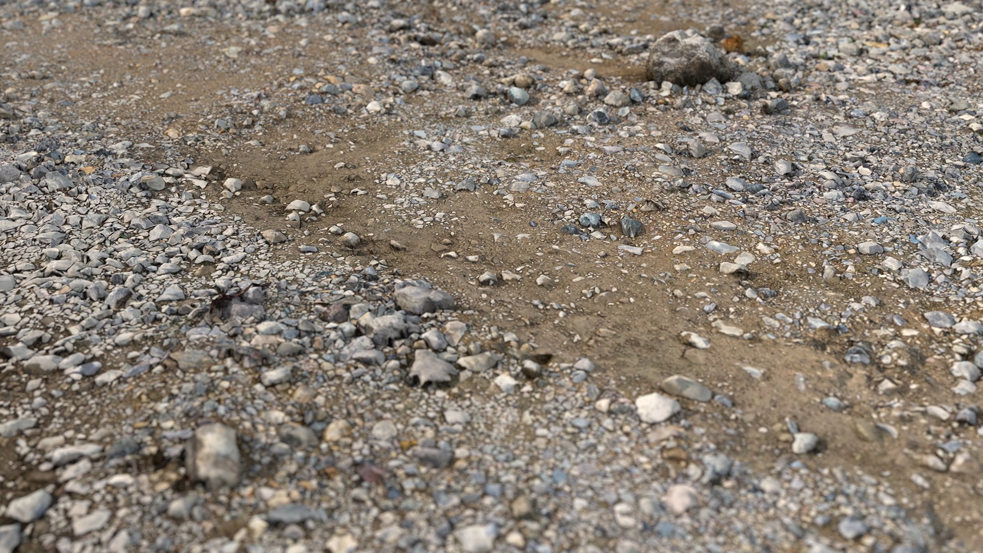 3D Gravel Ground 10 - 3D photogrammetry model scan of a pile of gravel ...