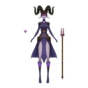 Female Demon Stylized