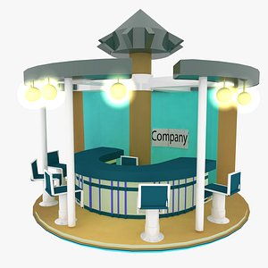 3D Exhibition stand 1 3D model
