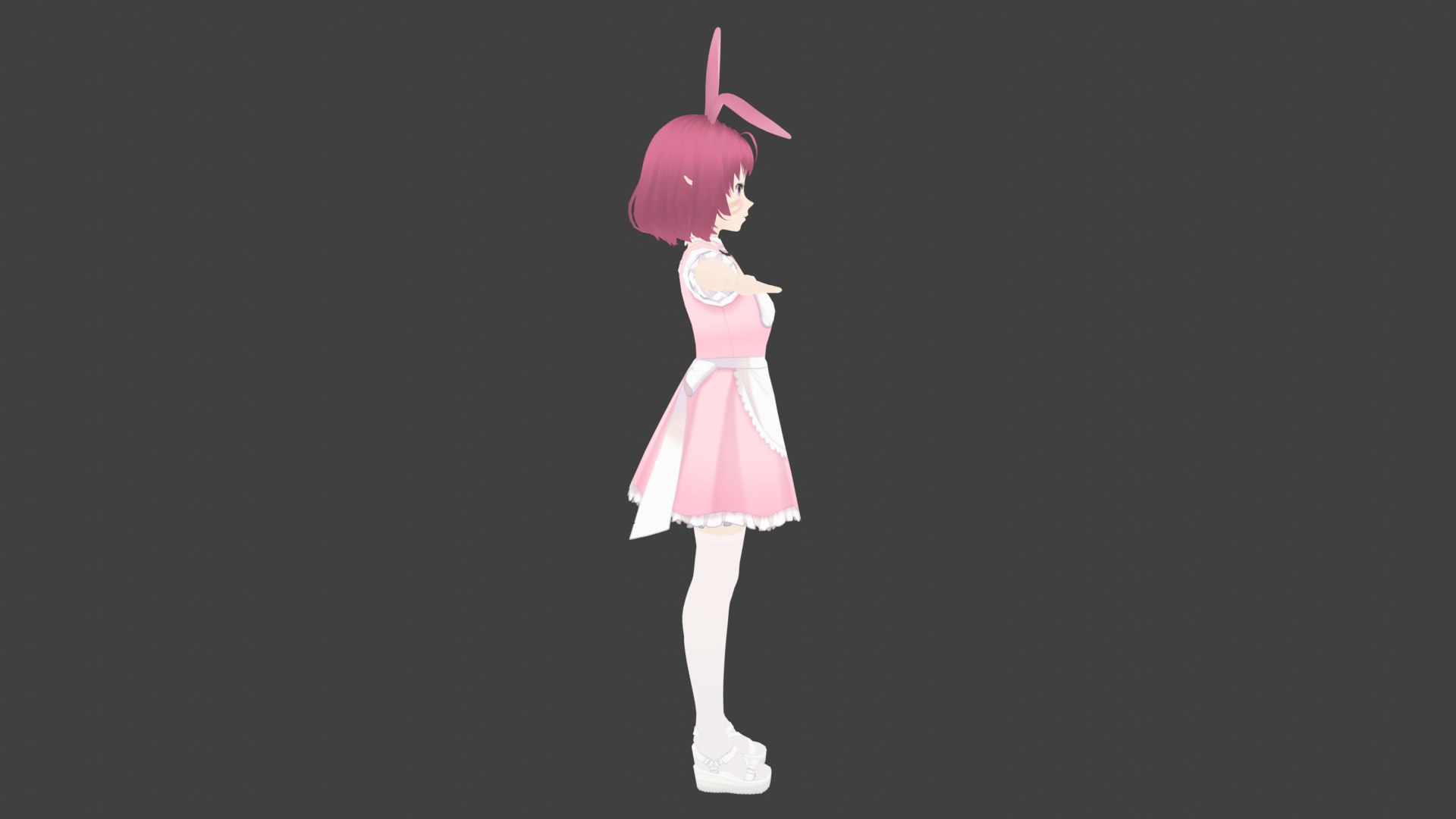 Game Ready Low Poly Anime Character Girl 3D Model - TurboSquid 1906193