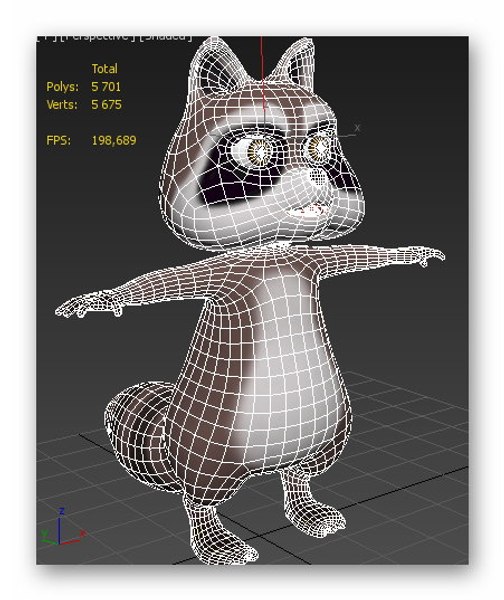 Animation racoon 3D model - TurboSquid 1681541