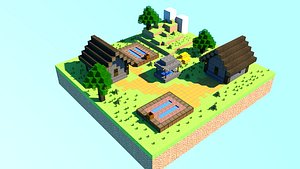 3D model Minecraft model