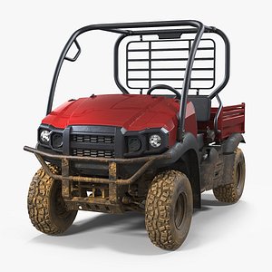 ATV 4x4 Dirty 3D Model