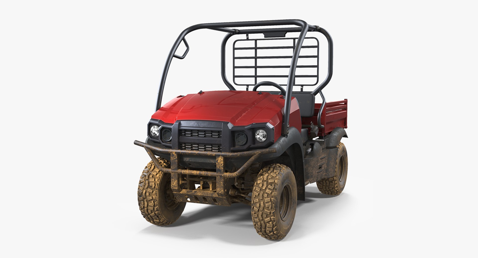 ATV 4x4 Dirty 3D Model preview