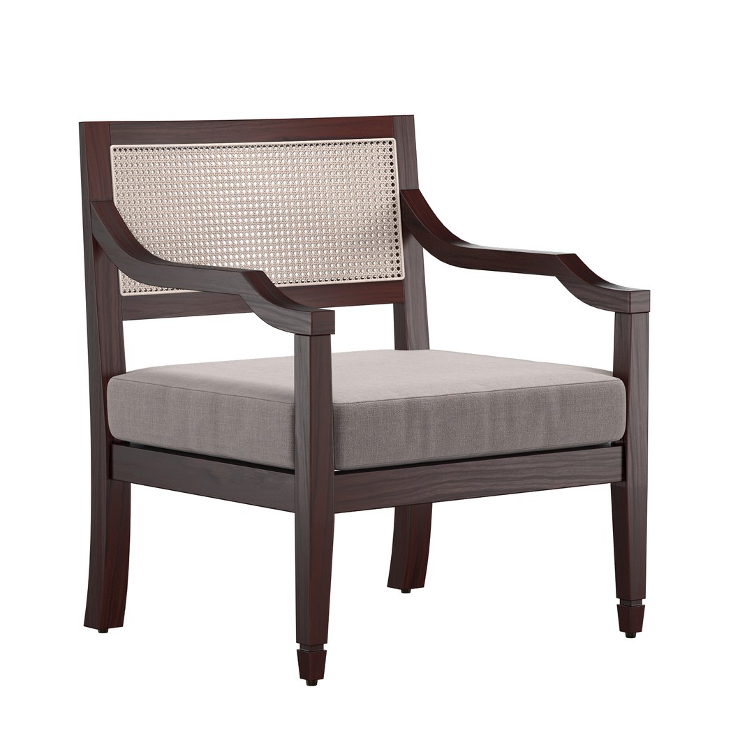 CASA RATTAN BACK ARMCHAIR Model - TurboSquid 2069101