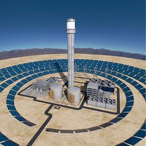 3D Concentrated Solar Power Farm