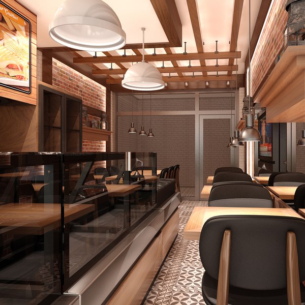 modelo 3d Restaurante Interior 02 - TurboSquid 997049