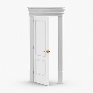 classic-doors---door-2--ajar 3D model