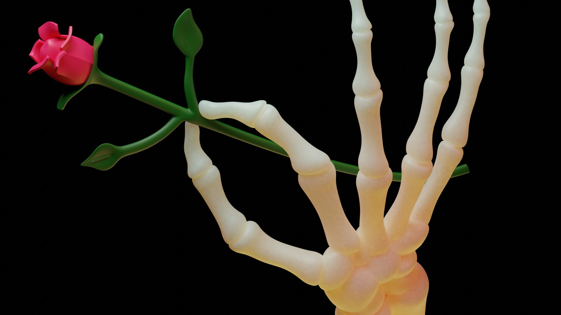 Rose In Hand 3D Model - TurboSquid 1860128