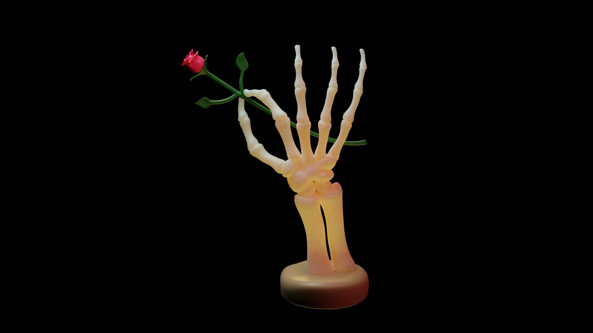 Rose In Hand 3D Model - TurboSquid 1860128