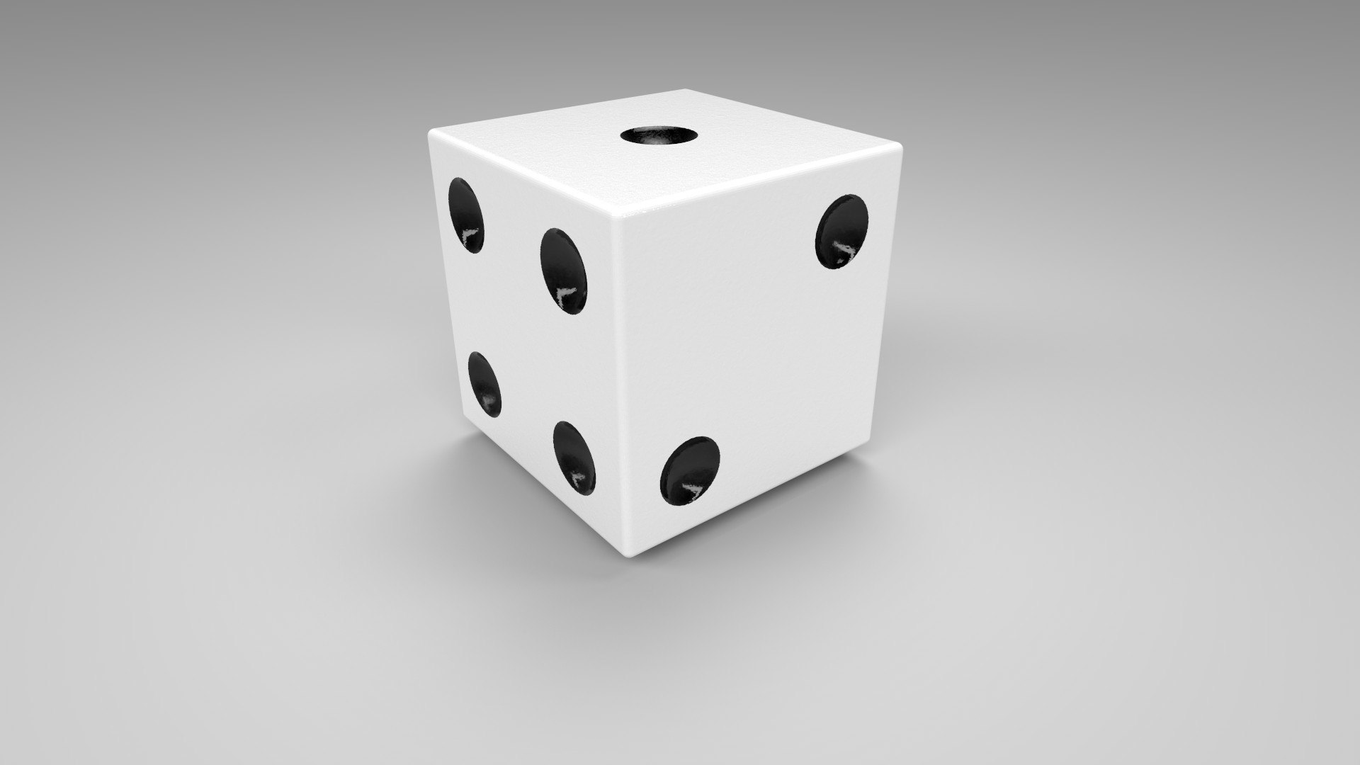 3D Model High Poly Die - Classic And Red And White - TurboSquid 1960832