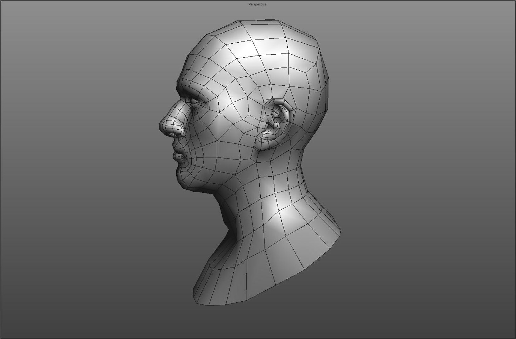 Character Head 3d Obj