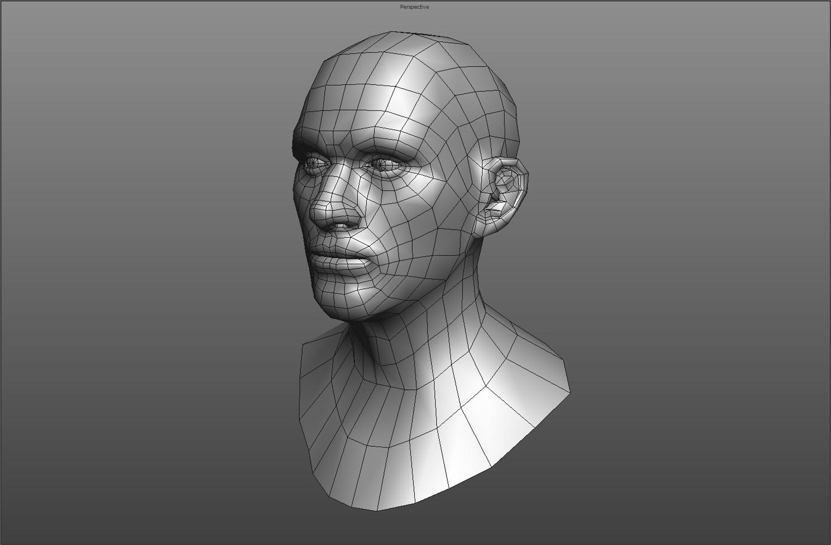 Character Head 3d Obj