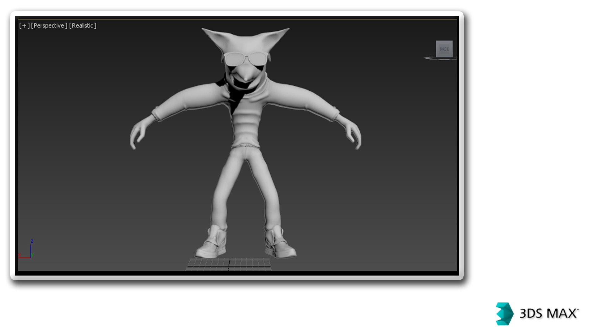 3dsmax character crash bandicoot redesign