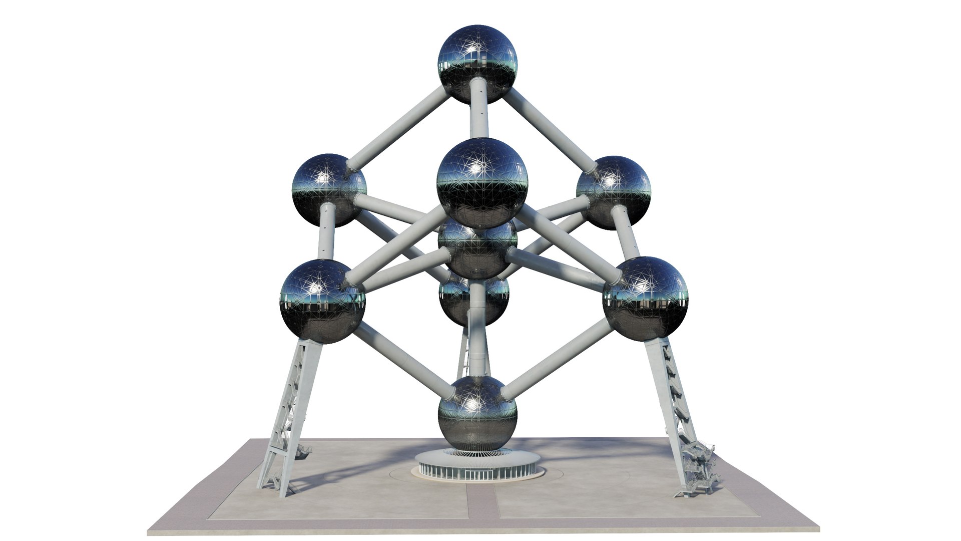 Atomium Building in Brussels 3D model preview