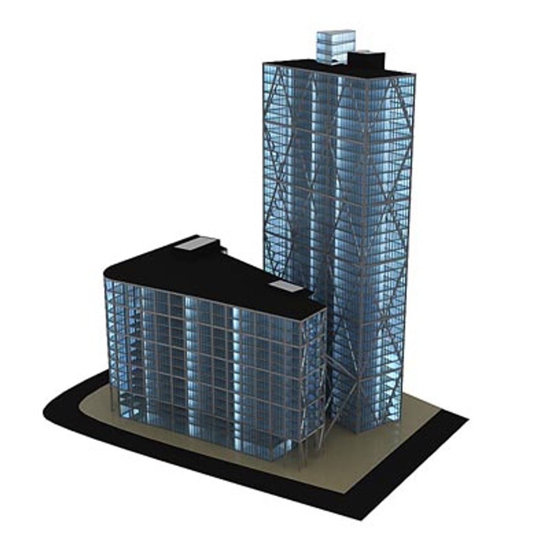 3d Skyscraper Broadgate Tower City Building