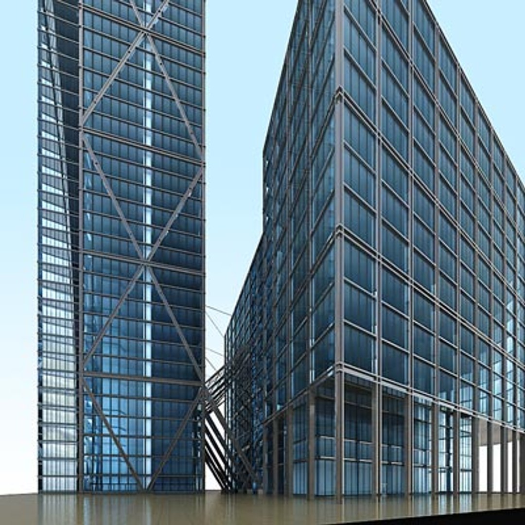3d Skyscraper Broadgate Tower City Building