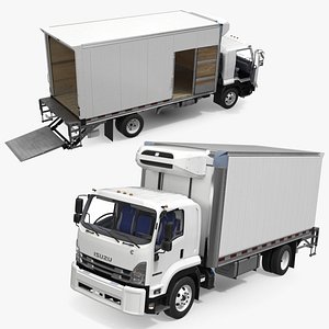 Isuzu FTR Vehicle Box Body Truck 2025 White Rigged