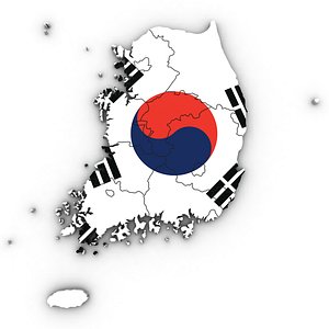 Political Map of South Korea
