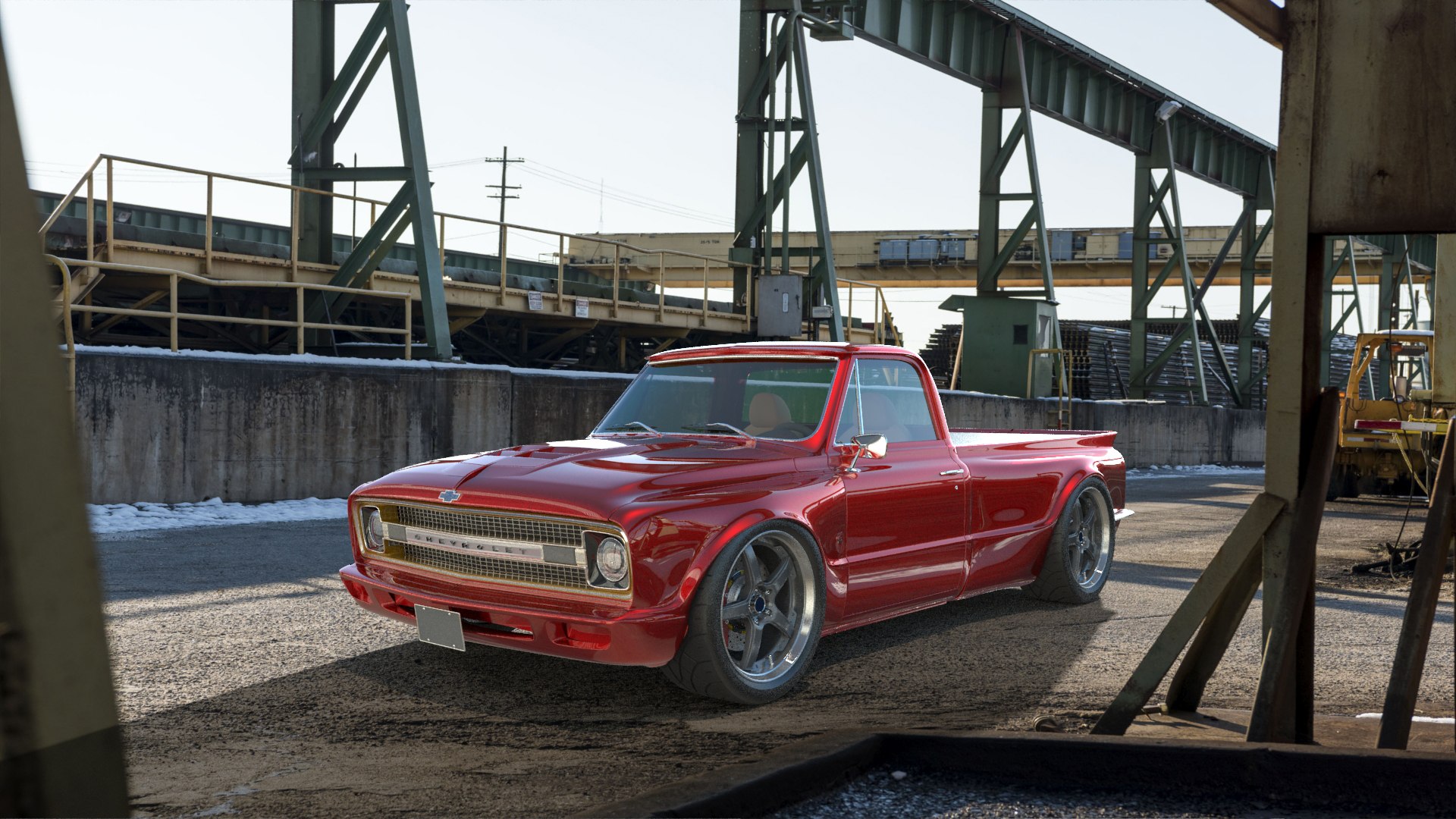 C10 Pickup Cutom Widebody 3D Model - TurboSquid 1991025